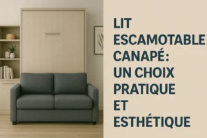 Lit escamotable canapé