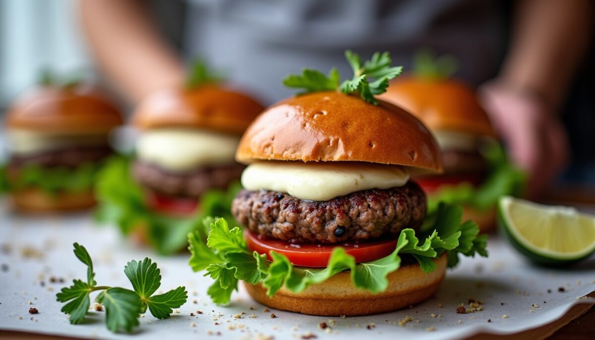 Burger Gourmand au Roquefort : Astuces et Étapes de Préparation Burger Gourmand au Roquefort : Astuces et Étapes de Préparation