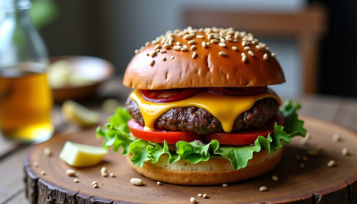 Délicieux burger maison au reblochon : la recette qui va vous faire fondre Délicieux burger maison au reblochon : la recette qui va vous faire fondre