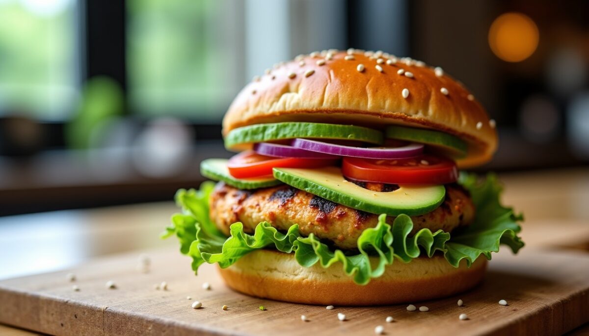 Burger au poulet et avocat : l'alliance gourmande et saine à découvrir Burger au poulet et avocat : l'alliance gourmande et saine à découvrir