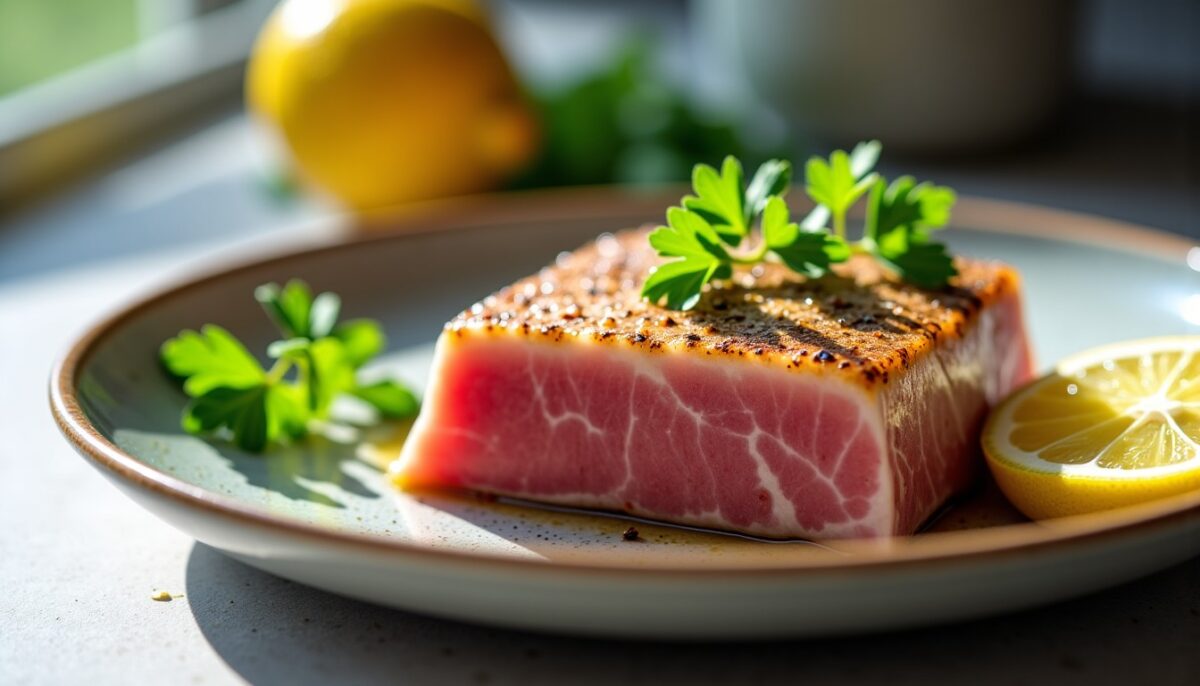 Thon à la poêle : une recette rapide et savoureuse en seulement 17 minutes Thon à la poêle : une recette rapide et savoureuse en seulement 17 minutes