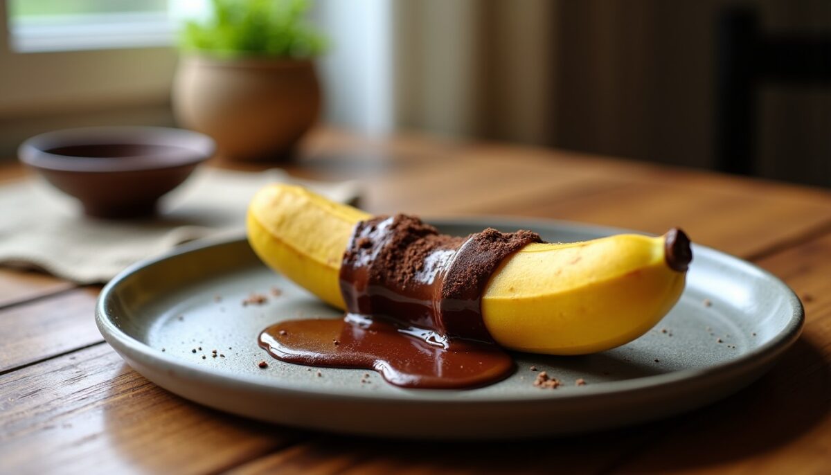 Banane chocolatée express : savourez un dessert fondant en 15 minutes Banane chocolatée express : savourez un dessert fondant en 15 minutes